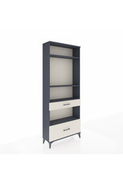 Arges Dolap 4 Raflı 2 Çekmeceli 88x30x221 Antrasit-Aytaşı