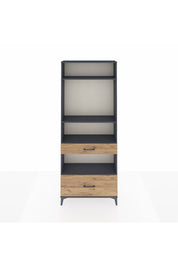 Arges Dolap 4 Raflı 2 Çekmeceli 88x30x221 Antrasit-Çam