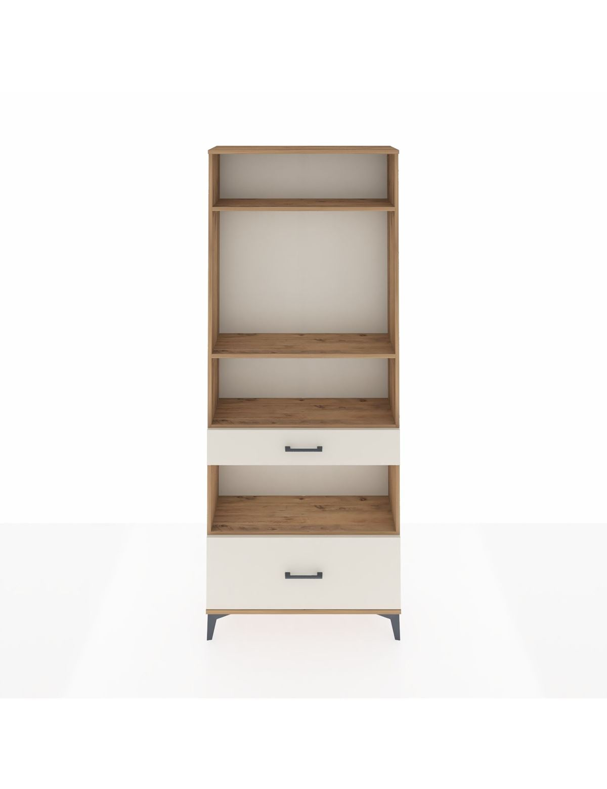 Arges Dolap 4 Raflı 2 Çekmeceli 88x30x221 Çam-Aytaşı