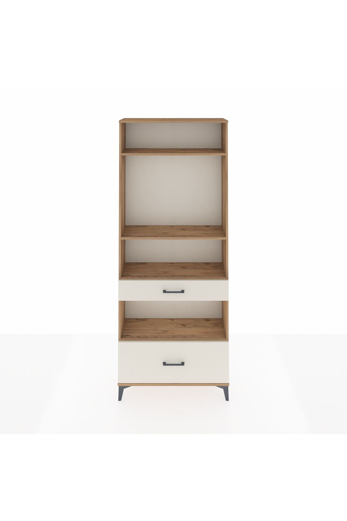 Arges Dolap 4 Raflı 2 Çekmeceli 88x30x221 Çam-Aytaşı