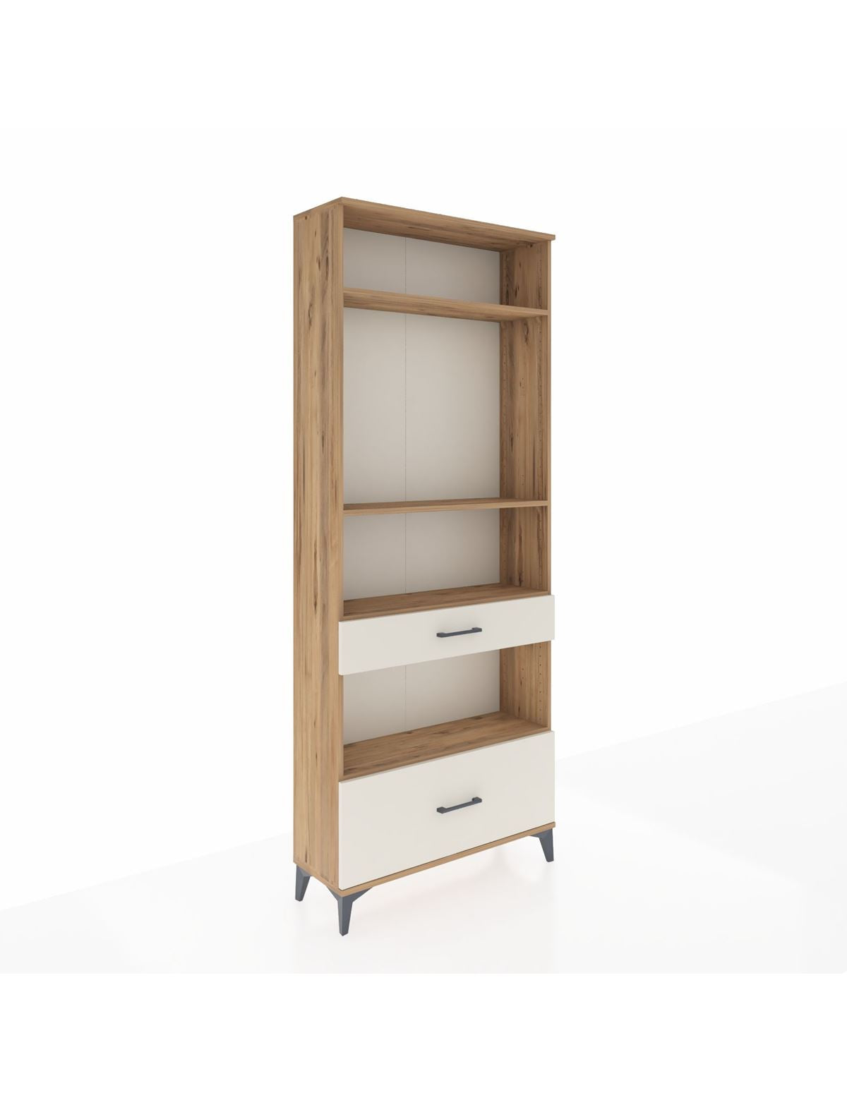 Arges Dolap 4 Raflı 2 Çekmeceli 88x30x221 Çam-Aytaşı