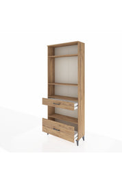 Arges Dolap 4 Raflı 2 Çekmeceli 88x30x221 Çam-Çam