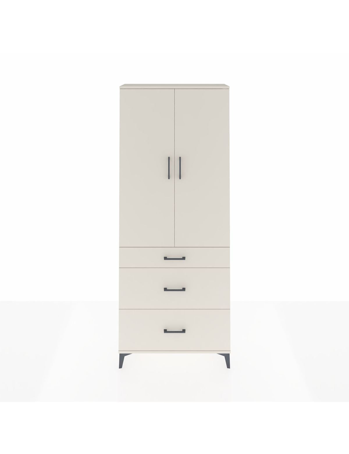 Arges Dolap 2 Raflı 3 Çekmeceli Tek Askılı 88x30x221 Aytaşı-Aytaşı