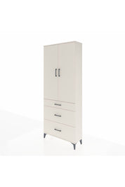 Arges Dolap 2 Raflı 3 Çekmeceli Tek Askılı 88x30x221 Aytaşı-Aytaşı