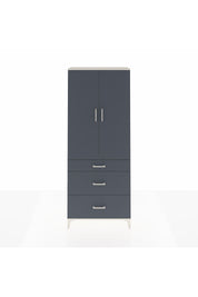 Arges Dolap 2 Raflı 3 Çekmeceli Tek Askılı 88x30x221 Aytaşı-Antrasit