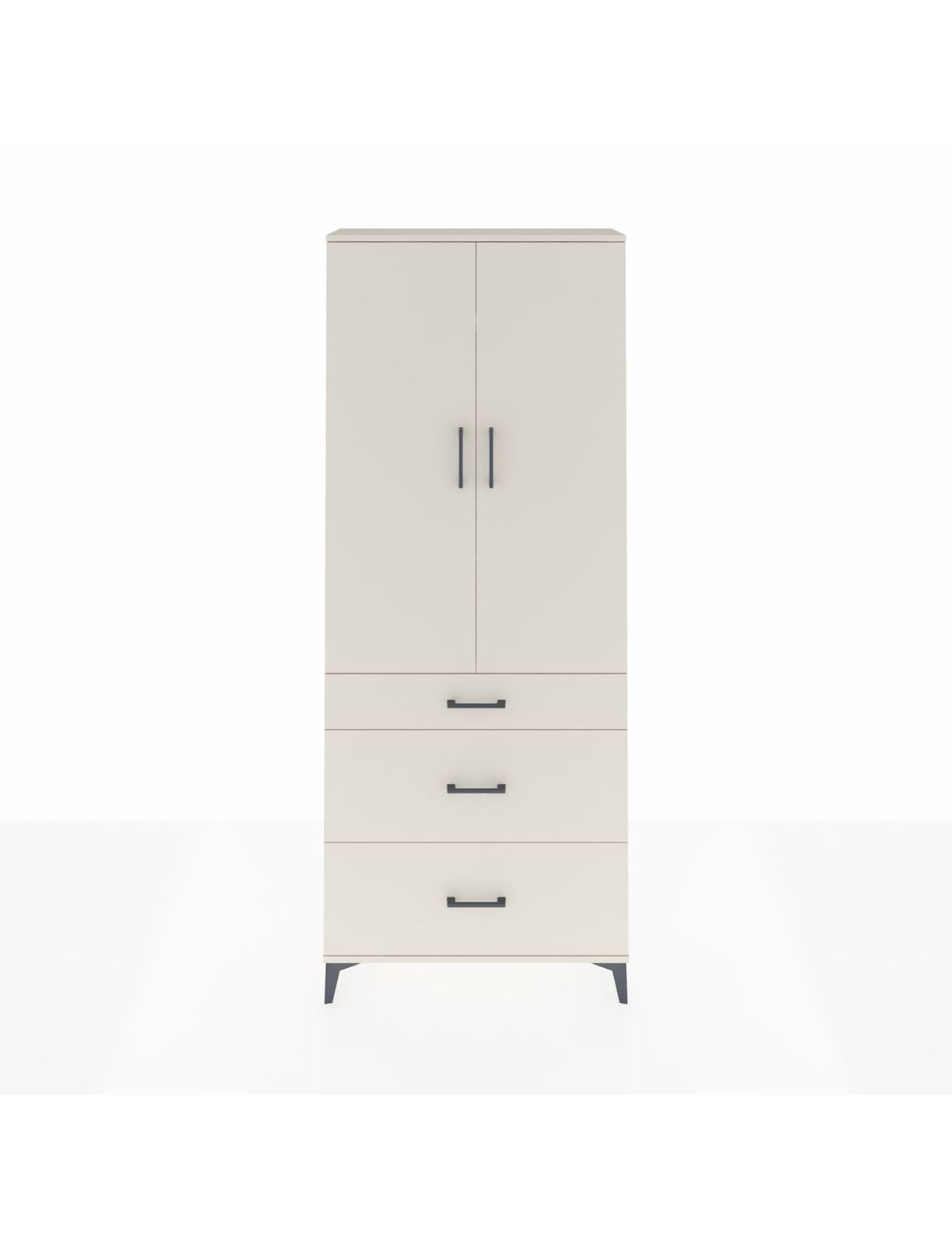 Arges Dolap 3 Raflı 3 Çekmeceli 2 Kapaklı 88x30x221 Aytaşı-Aytaşı