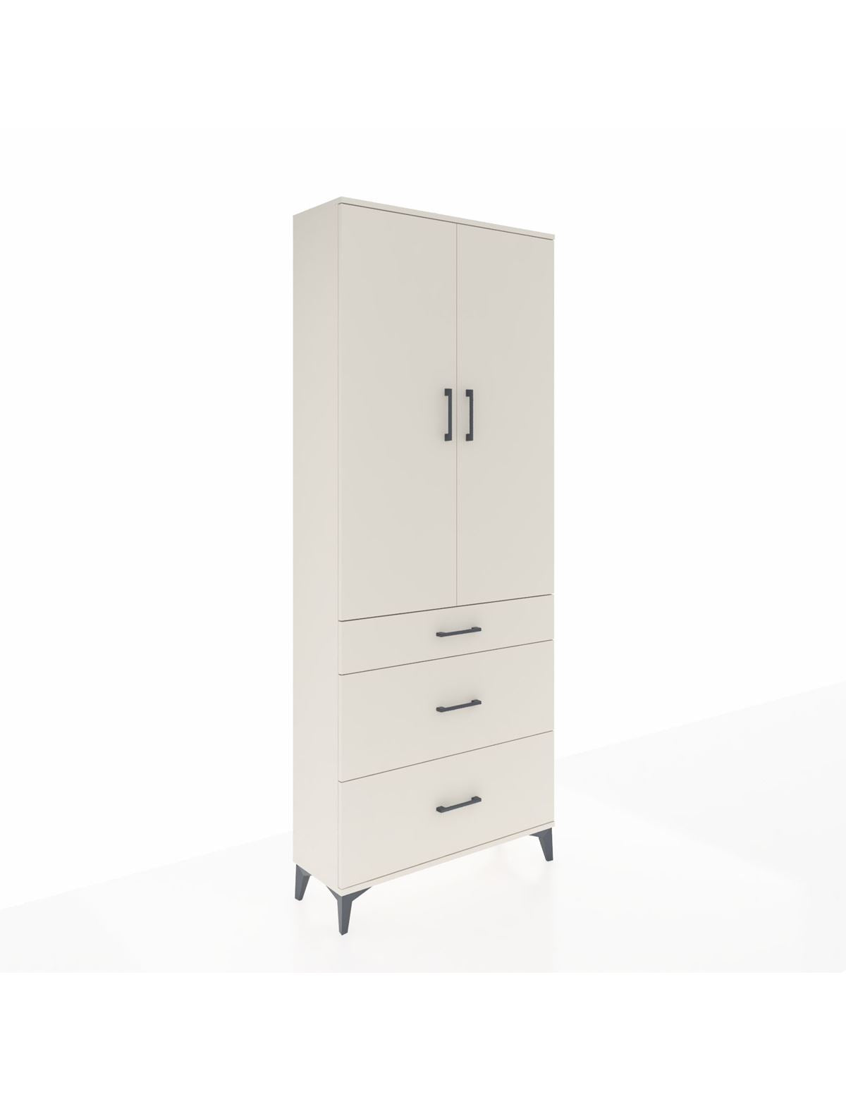 Arges Dolap 3 Raflı 3 Çekmeceli 2 Kapaklı 88x30x221 Aytaşı-Aytaşı