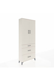 Arges Dolap 3 Raflı 3 Çekmeceli 2 Kapaklı 88x30x221 Aytaşı-Aytaşı