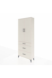 Arges Dolap 3 Raflı 3 Çekmeceli 2 Kapaklı 88x30x221 Aytaşı-Aytaşı