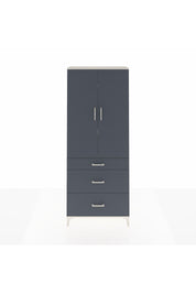 Arges Dolap 3 Raflı 3 Çekmeceli 2 Kapaklı 88x30x221 Aytaşı-Antrasit