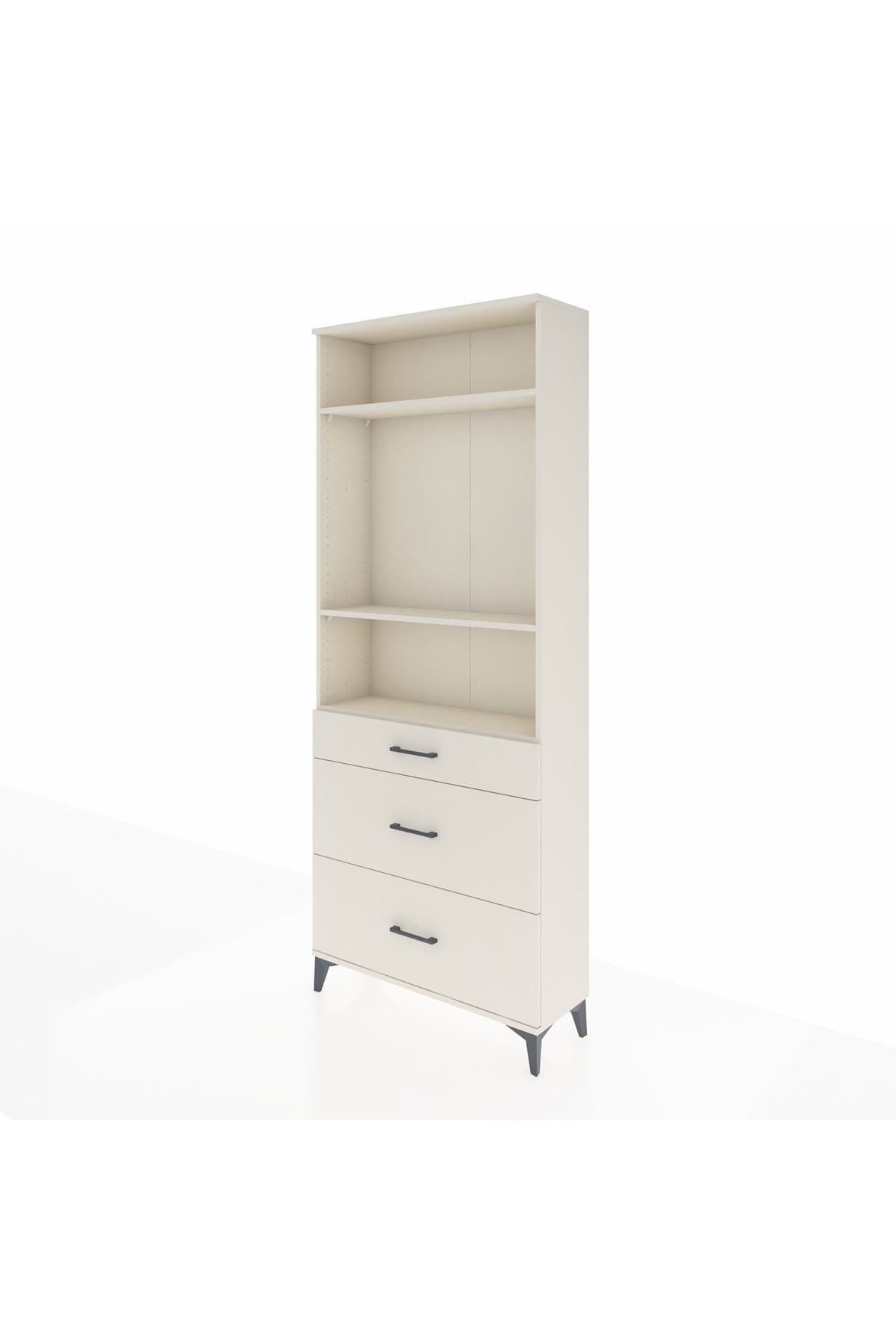 Arges Dolap 3 Raflı 3 Çekmeceli 88x30x221 Aytaşı-Aytaşı