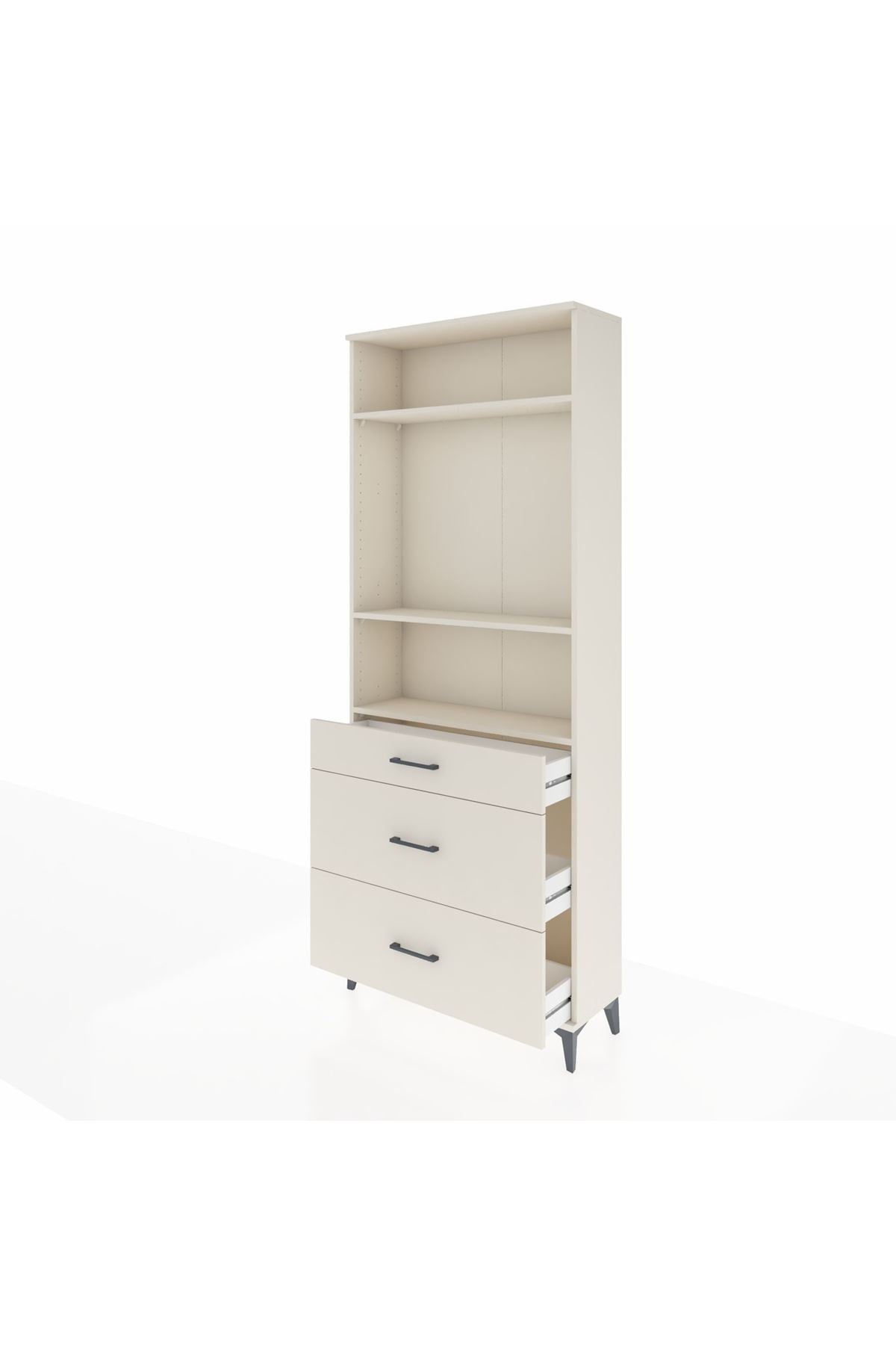 Arges Dolap 3 Raflı 3 Çekmeceli 88x30x221 Aytaşı-Aytaşı