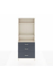 Arges Dolap 3 Raflı 3 Çekmeceli 88x30x221 Aytaşı-Antrasit