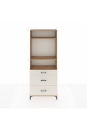 Arges Dolap 3 Raflı 3 Çekmeceli 88x30x221 Çam-Aytaşı
