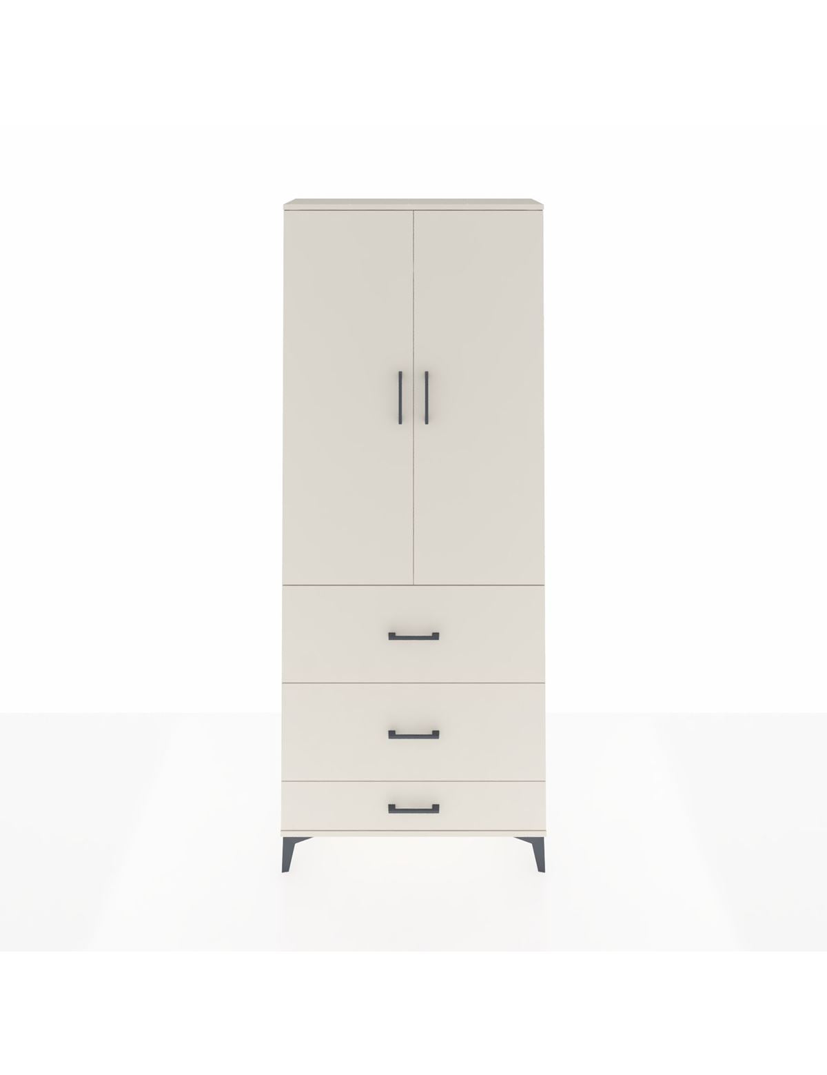 Arges Dolap 2 Raflı 3 Çekmeceli Tek Askılı 88x30x221 Aytaşı-Aytaşı