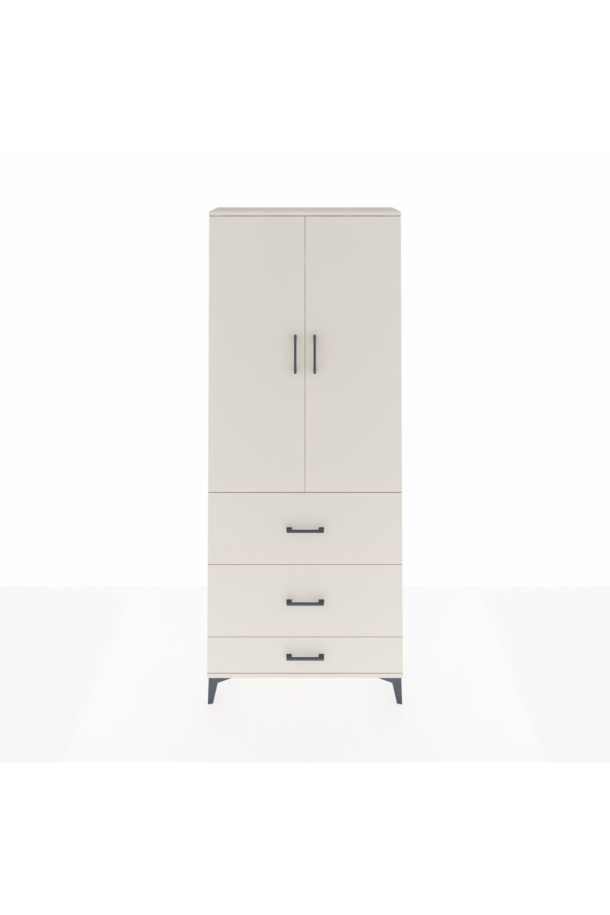 Arges Dolap 2 Raflı 3 Çekmeceli Tek Askılı 88x30x221 Aytaşı-Aytaşı