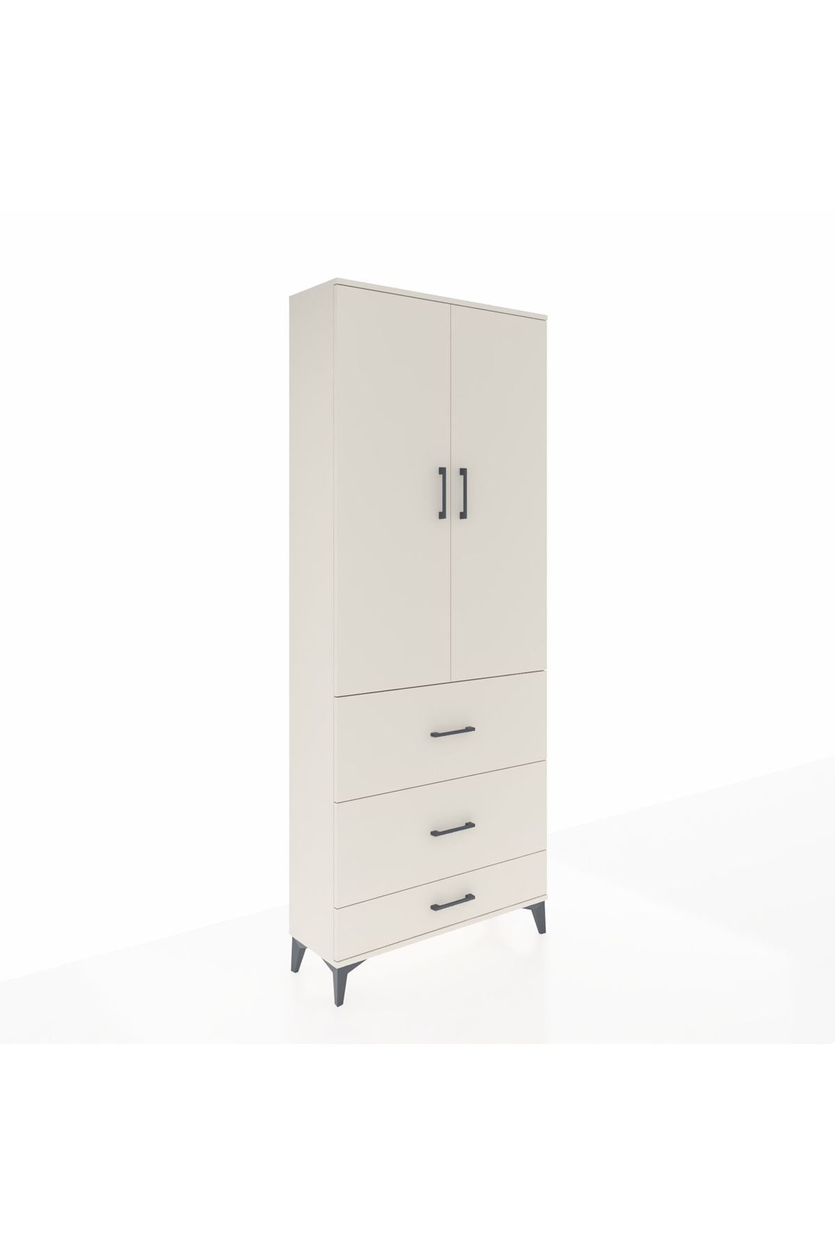 Arges Dolap 2 Raflı 3 Çekmeceli Tek Askılı 88x30x221 Aytaşı-Aytaşı