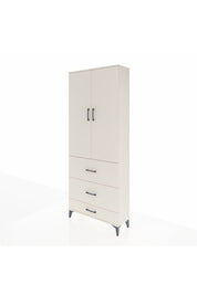 Arges Dolap 2 Raflı 3 Çekmeceli Tek Askılı 88x30x221 Aytaşı-Aytaşı