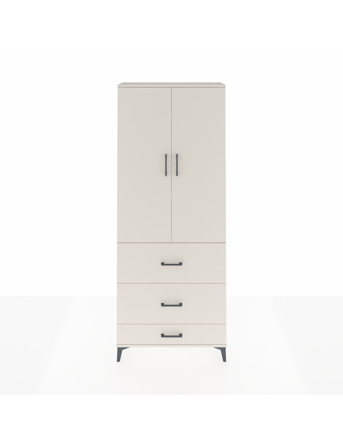 Arges Dolap 3 Raflı 3 Çekmeceli 2 Kapaklı 88x30x221 Aytaşı-Aytaşı