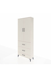Arges Dolap 3 Raflı 3 Çekmeceli 2 Kapaklı 88x30x221 Aytaşı-Aytaşı