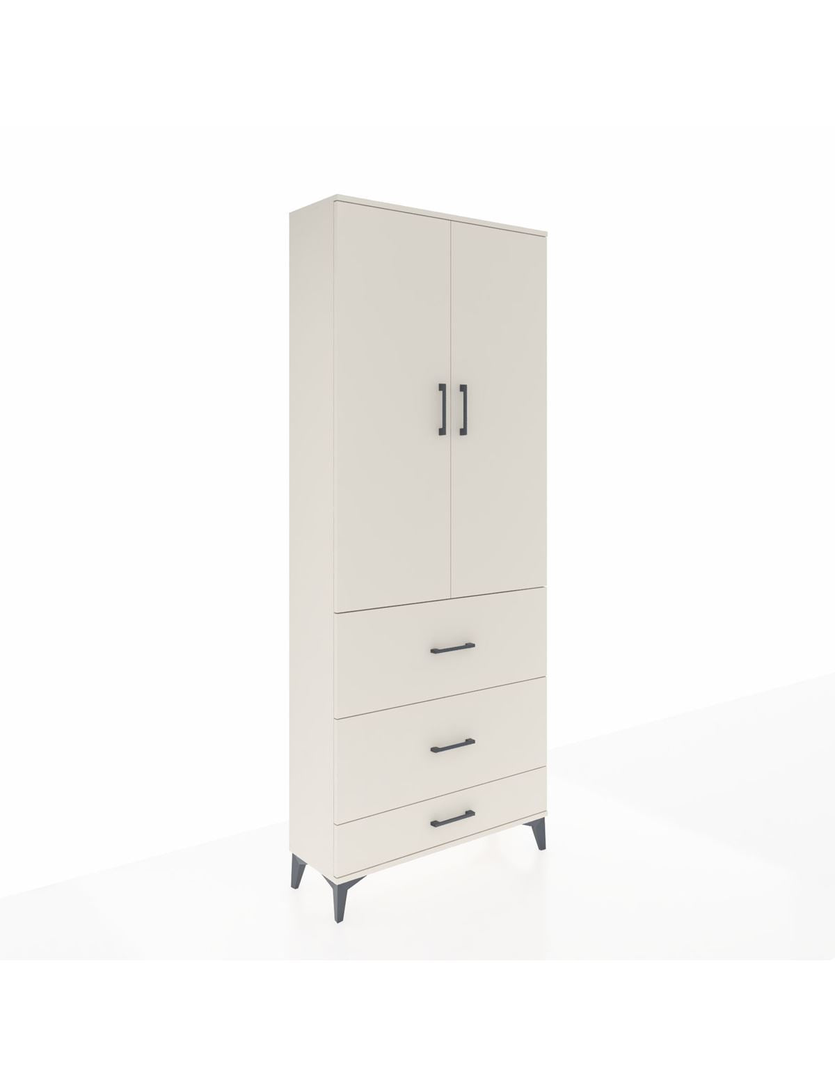 Arges Dolap 3 Raflı 3 Çekmeceli 2 Kapaklı 88x30x221 Aytaşı-Aytaşı