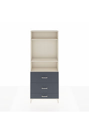 Arges Dolap 3 Raflı 3 Çekmeceli 88x30x221 Aytaşı-Antrasit