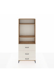 Arges Dolap 3 Raflı 3 Çekmeceli 88x30x221 Çam-Aytaşı