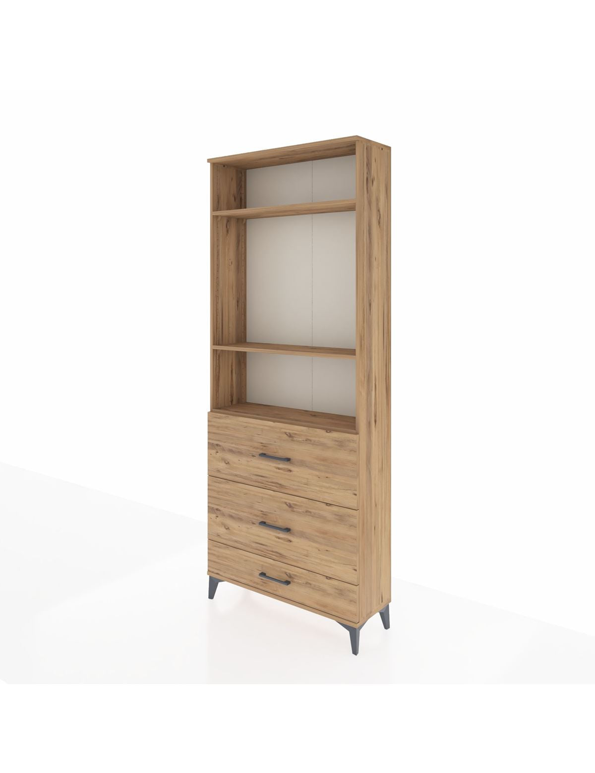 Arges Dolap 3 Raflı 3 Çekmeceli 88x30x221 - S30M108V9A