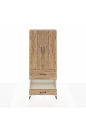 Arges Dolap 3 Raflı 2 Çekmeceli Tek Askılı 88x30x221 Aytaşı-Çam