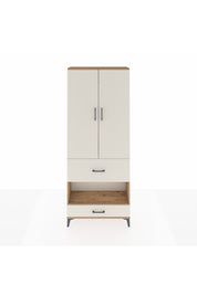 Arges Dolap 3 Raflı 2 Çekmeceli Tek Askılı 88x30x221 Çam-Aytaşı