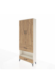 Arges Dolap 4 Raflı 2 Çekmeceli 2 Kapaklı 88x30x221 Aytaşı-Çam