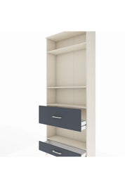 Arges Dolap 4 Raflı 2 Çekmeceli 88x30x221 Aytaşı-Antrasit