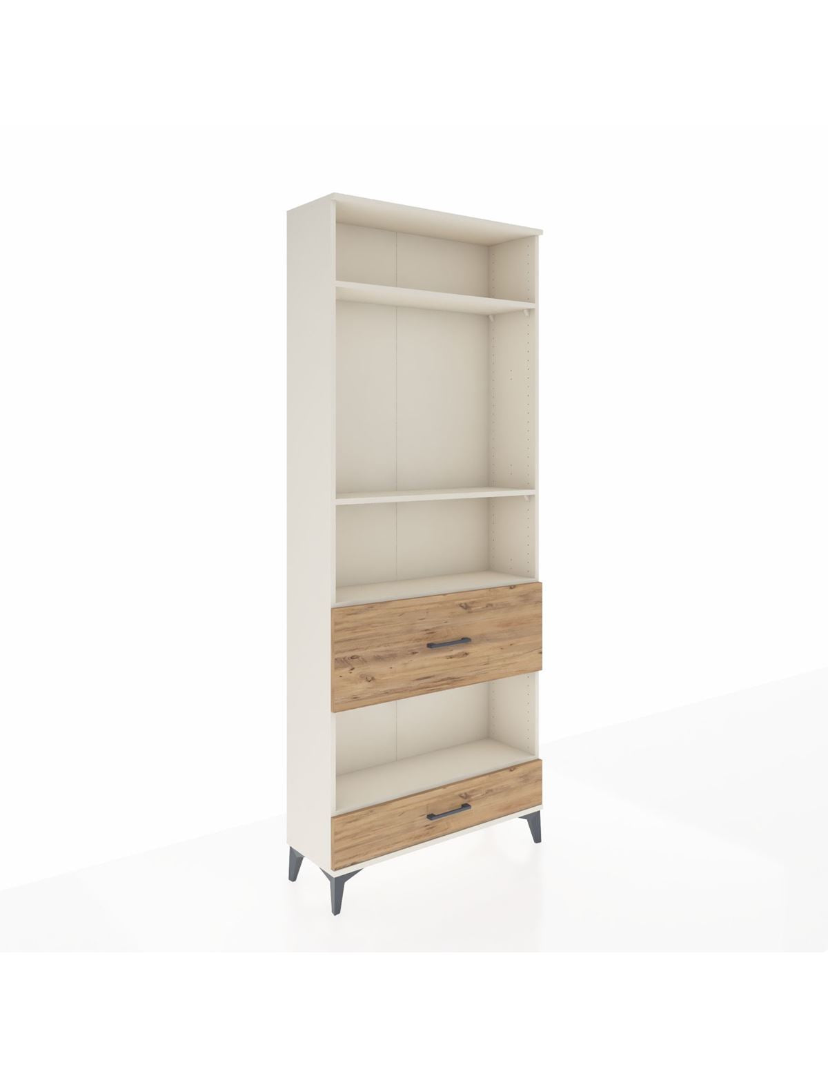 Arges Dolap 4 Raflı 2 Çekmeceli 88x30x221 Aytaşı-Çam