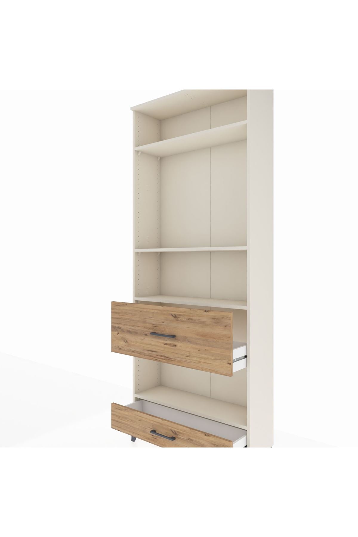 Arges Dolap 4 Raflı 2 Çekmeceli 88x30x221 Aytaşı-Çam