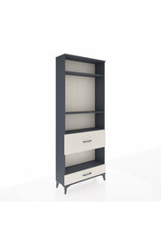 Arges Dolap 4 Raflı 2 Çekmeceli 88x30x221 Antrasit-Aytaşı