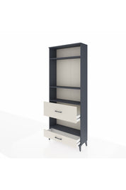 Arges Dolap 4 Raflı 2 Çekmeceli 88x30x221 Antrasit-Aytaşı