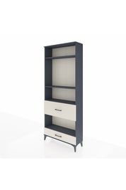 Arges Dolap 4 Raflı 2 Çekmeceli 88x30x221 Antrasit-Aytaşı