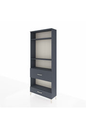 Arges Dolap 4 Raflı 2 Çekmeceli 88x30x221 Antrasit-Antrasit