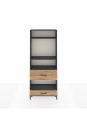 Arges Dolap 4 Raflı 2 Çekmeceli 88x30x221 Antrasit-Çam