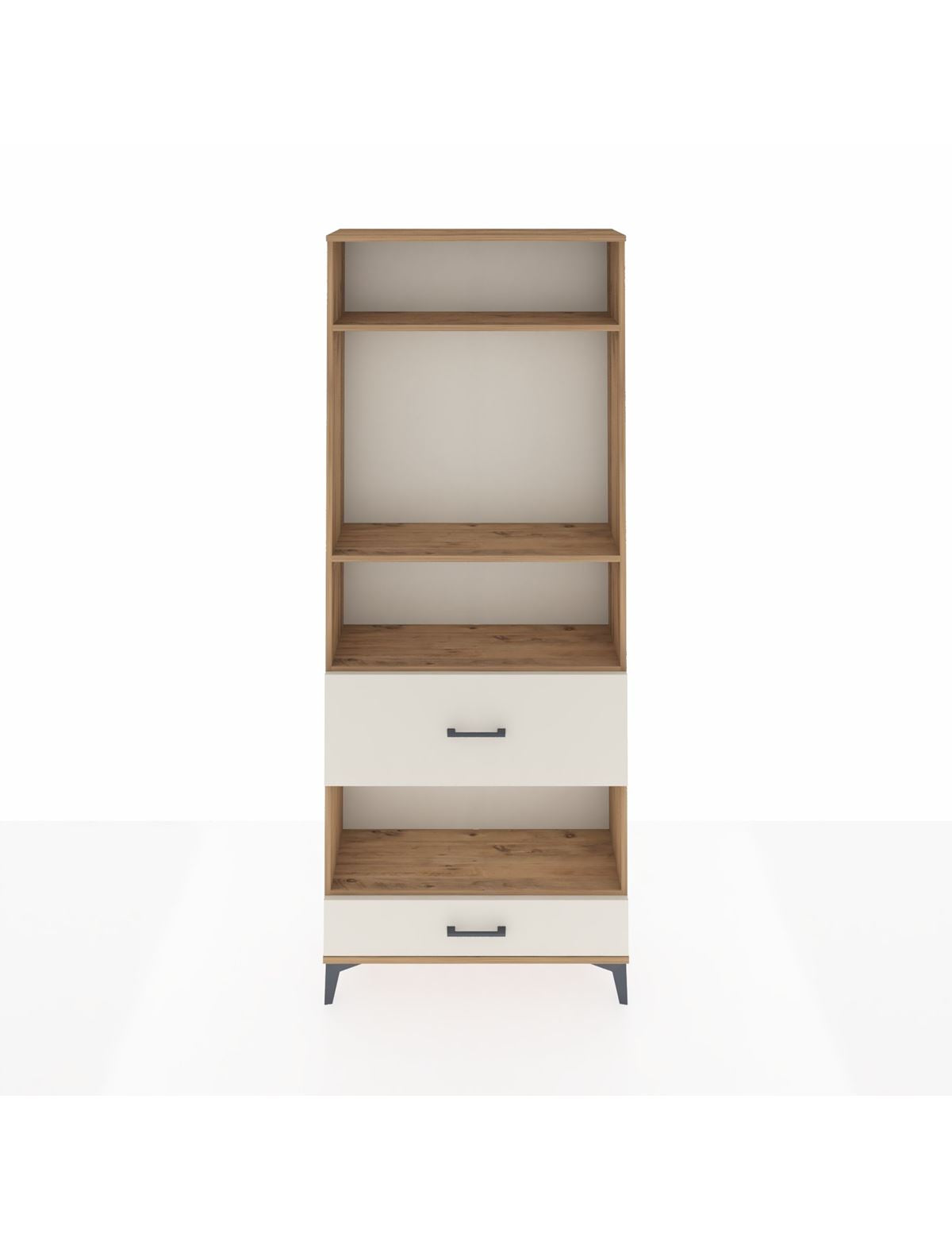 Arges Dolap 4 Raflı 2 Çekmeceli 88x30x221 Çam-Aytaşı