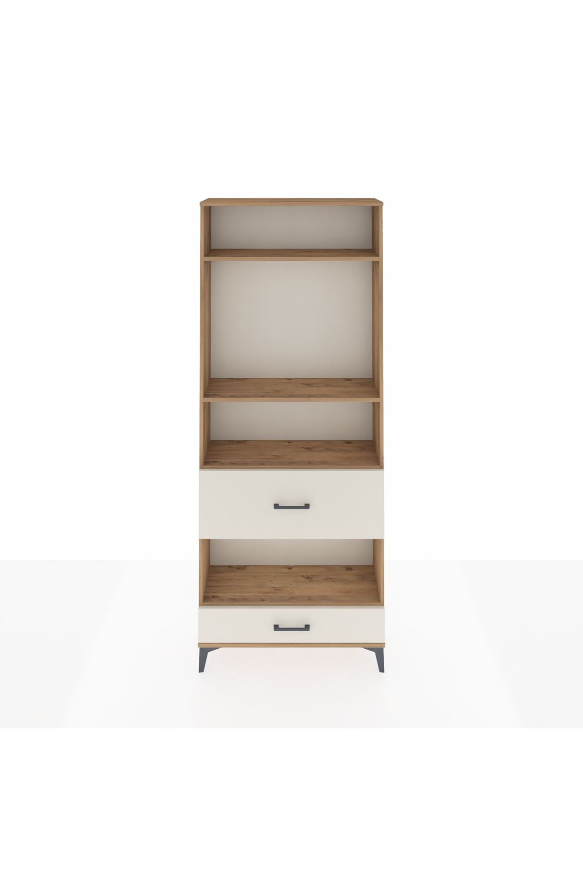 Arges Dolap 4 Raflı 2 Çekmeceli 88x30x221 Çam-Aytaşı