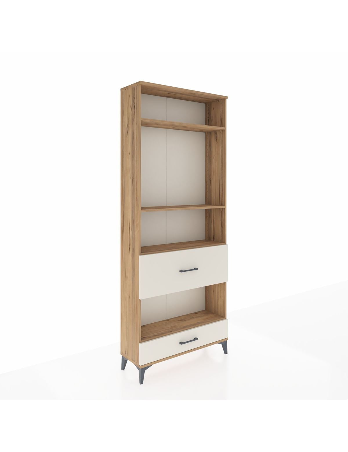 Arges Dolap 4 Raflı 2 Çekmeceli 88x30x221 Çam-Aytaşı