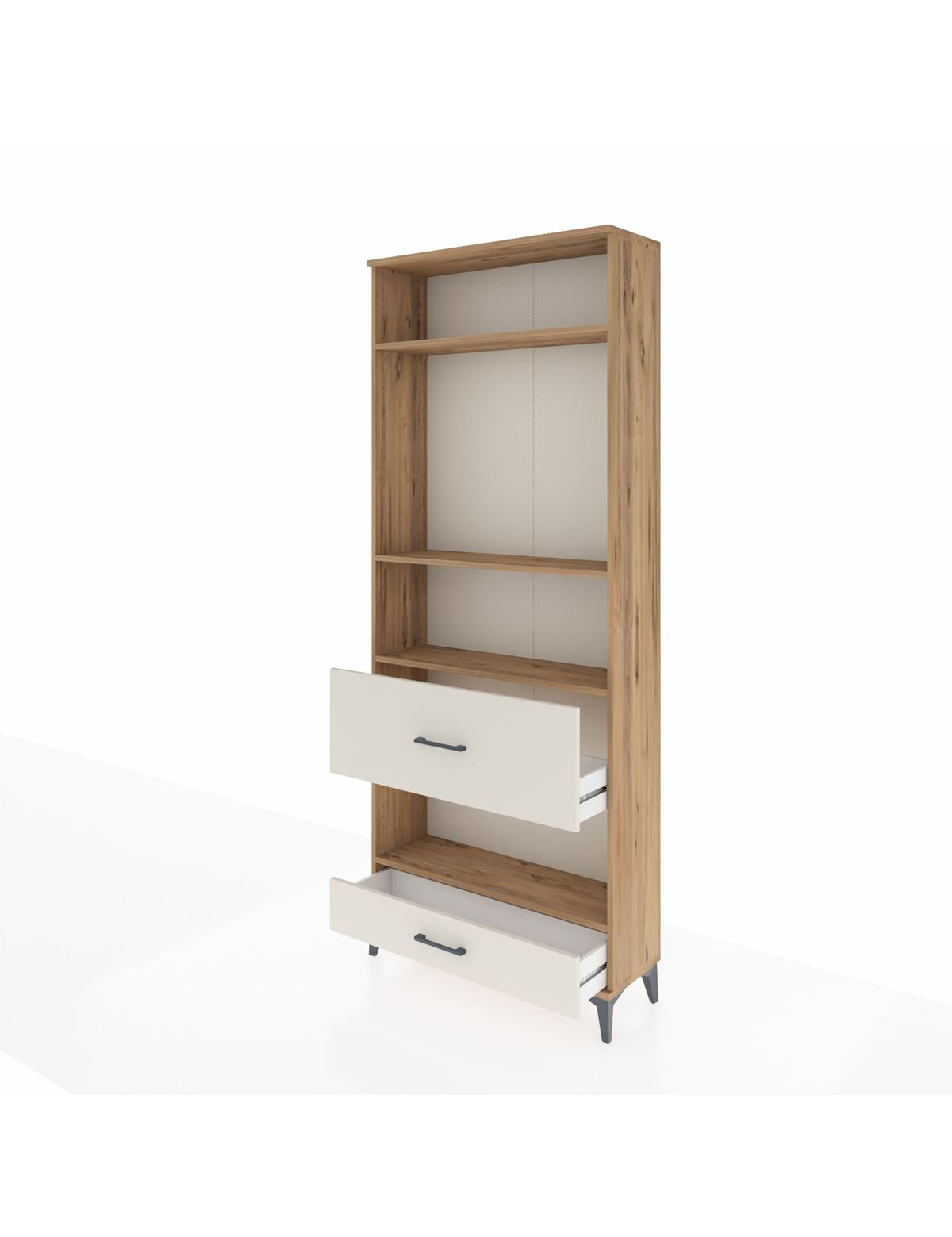 Arges Dolap 4 Raflı 2 Çekmeceli 88x30x221 - S30M111V7A