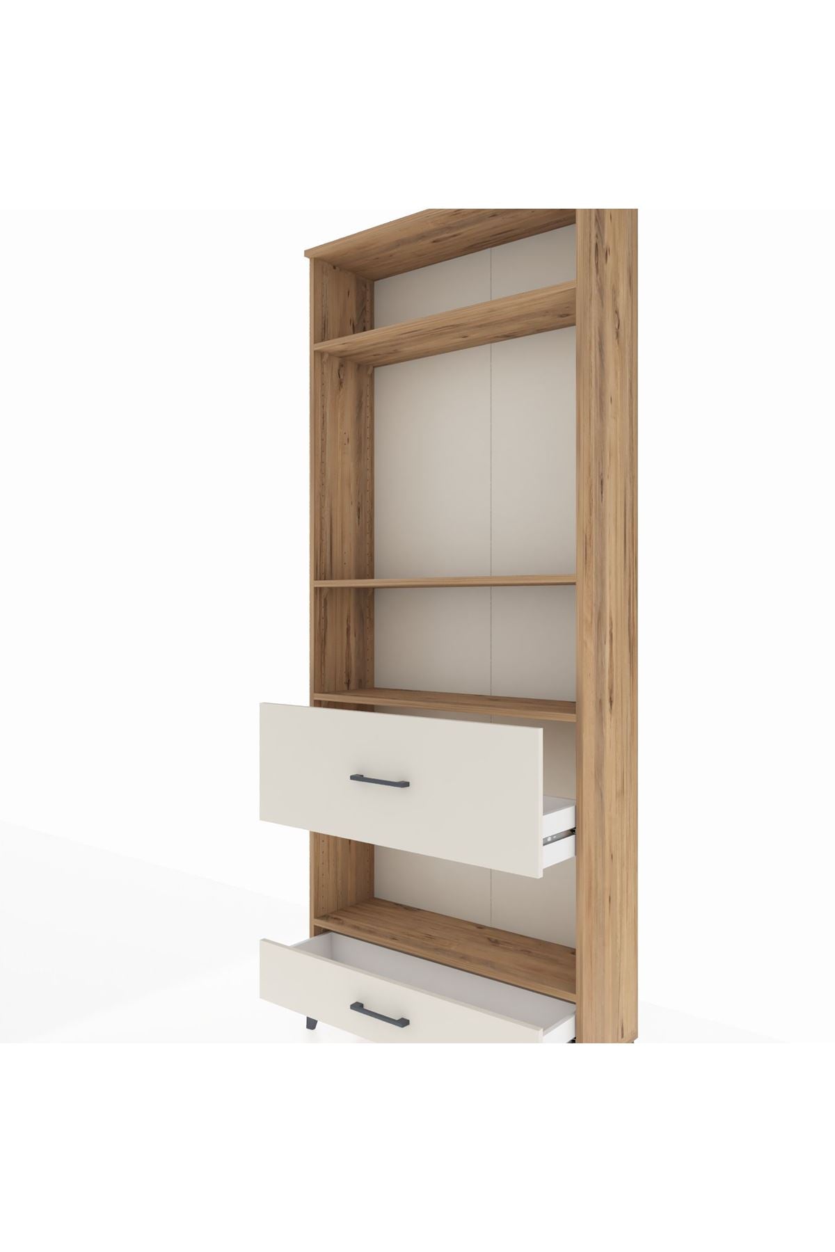 Arges Dolap 4 Raflı 2 Çekmeceli 88x30x221 Çam-Aytaşı