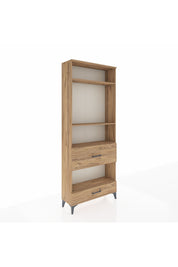 Arges Dolap 4 Raflı 2 Çekmeceli 88x30x221 Çam-Çam