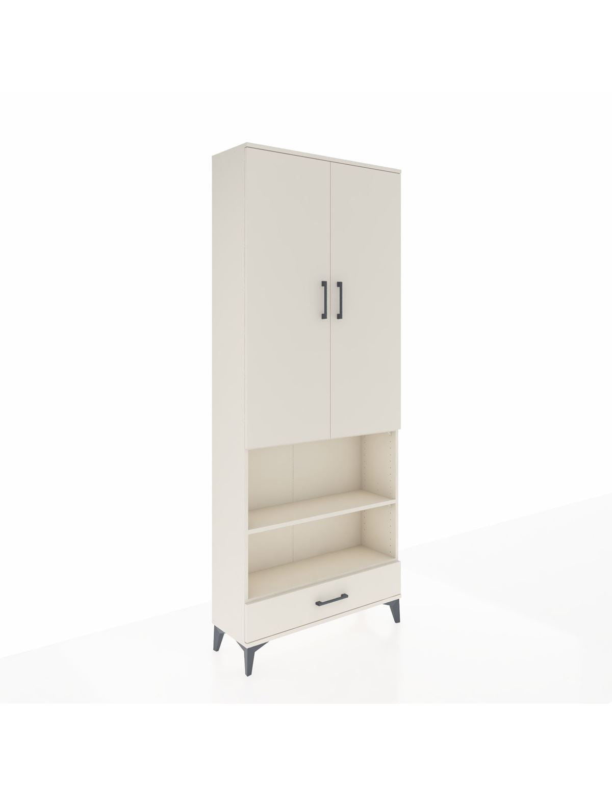 Arges Dolap 4 Raflı Tek Çekmeceli Tek Askılı 88x30x221 Aytaşı-Aytaşı