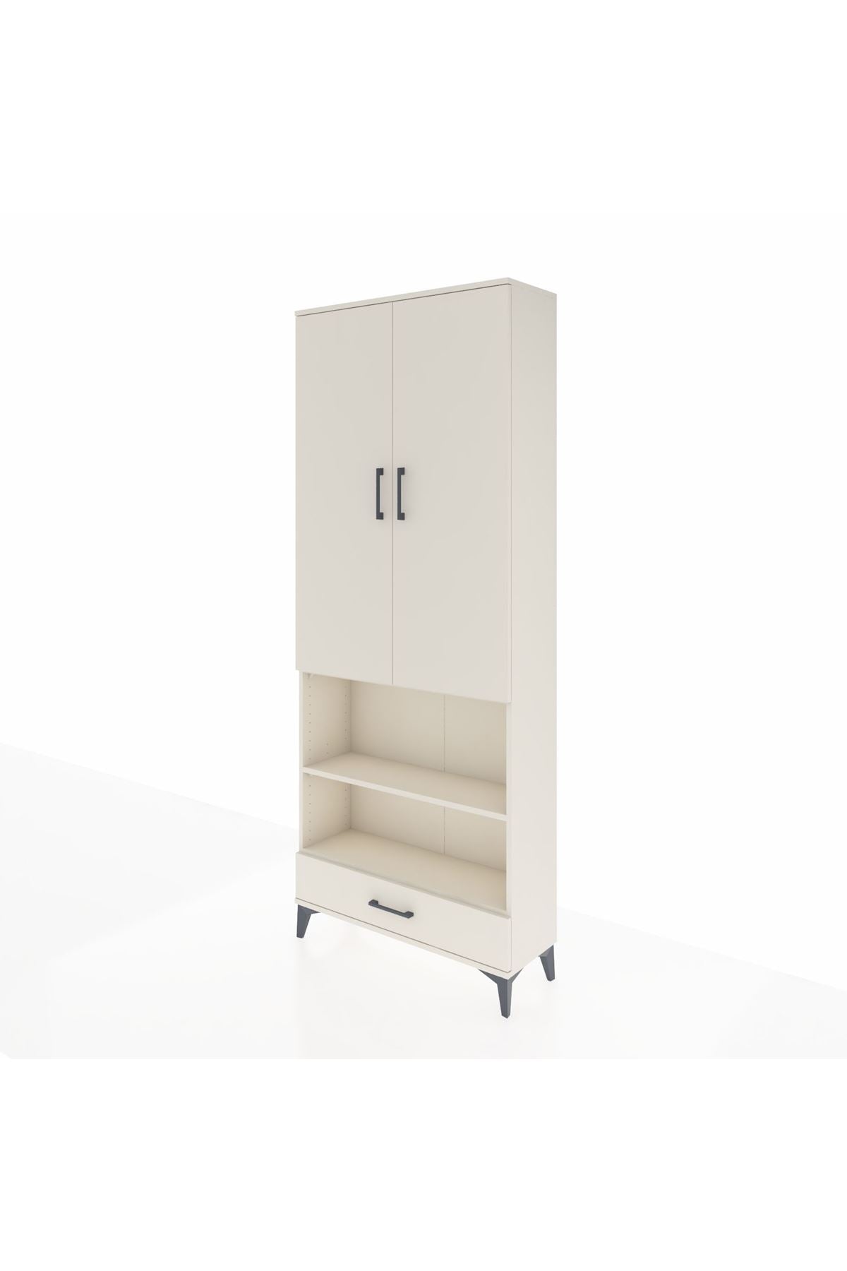 Arges Dolap 4 Raflı Tek Çekmeceli Tek Askılı 88x30x221 Aytaşı-Aytaşı