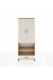 Arges Dolap 4 Raflı Tek Çekmeceli Tek Askılı 88x30x221 Çam-Aytaşı