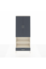 Arges Dolap 5 Raflı Tek Çekmeceli 2 Kapaklı 88x30x221 Aytaşı-Antrasit