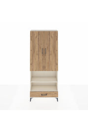 Arges Dolap 5 Raflı Tek Çekmeceli 2 Kapaklı 88x30x221 Aytaşı-Çam